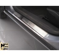 Накладки на пороги Opel Astra H 04- хетчбек, 5дверей(NataNiko Premium)