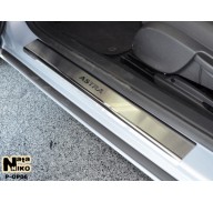 Накладки на пороги Opel Astra J GTC 12-(NataNiko Premium)