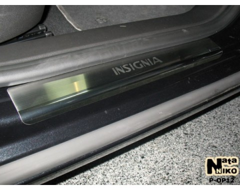 Накладки на пороги Opel Insignia 08-(NataNiko Premium)