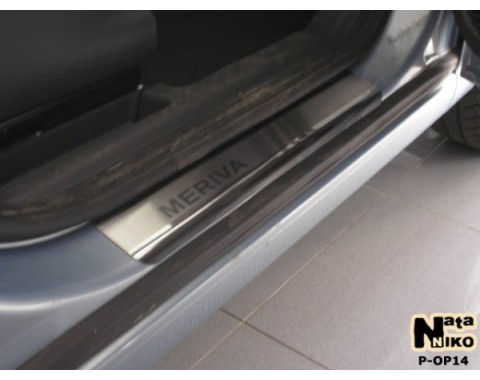 Накладки на пороги Opel Meriva B 10-(NataNiko Premium)