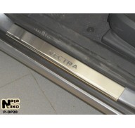 Накладки на пороги Opel Vectra C 02-08(NataNiko Premium)