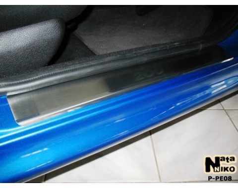 Накладки на пороги Peugeot 206 98-(NataNiko Premium)