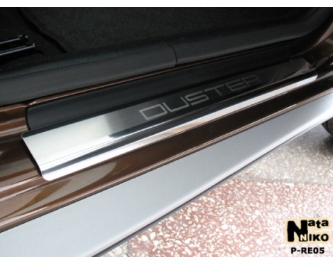 Накладки на пороги Renault Duster 10-(NataNiko Premium)