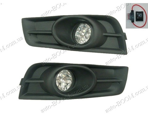 Противотуманные фары на Chevrolet Cruze 08- LED решетка