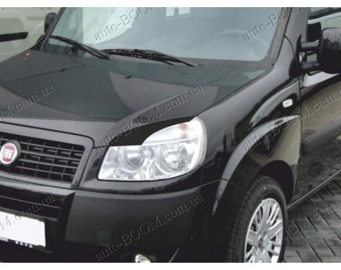 Реснички на фары Fiat Doblo 04-10 (Spirit)