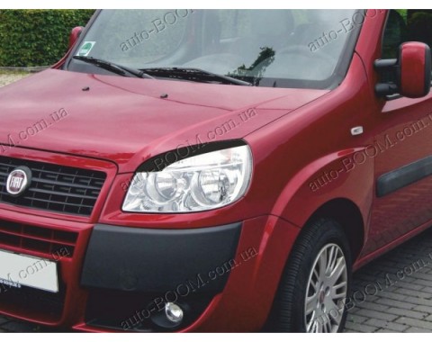 Реснички на фары Fiat Doblo 04-10 (Spirit)
