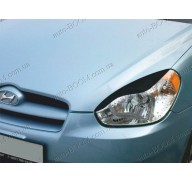 Реснички на фары Hyundai Accent 3 06-10 (Spirit)