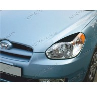 Реснички на фары Hyundai Accent 3 06-10 (Spirit)