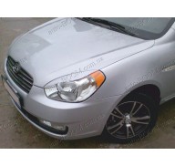 Реснички на фары Hyundai Accent 3 06-10 (Spirit)