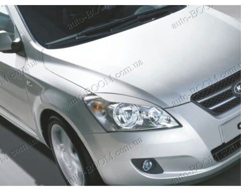 Реснички на фары Kia Ceed 06-12 (Spirit)