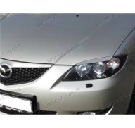Реснички на фары Mazda 3 03-09 хетчбек (Spirit)