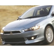 Реснички на фары Mitsubishi Lancer X 10 07- (Spirit)