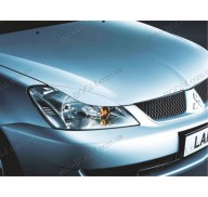 Реснички на фары Mitsubishi Lancer 9 03-07 (Spirit)