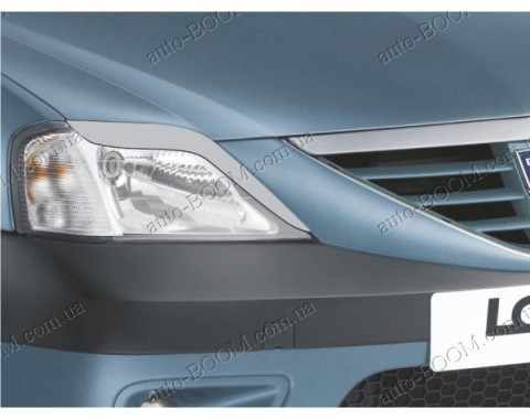 Реснички на фары Renault Logan 04-13 (Spirit)