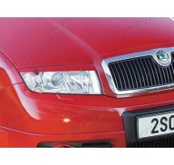 Реснички на фары Skoda Fabia 99-07 (Spirit)