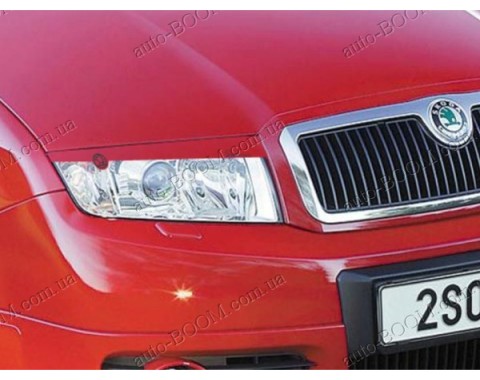 Реснички на фары Skoda Fabia 99-07 (Spirit)