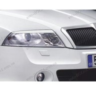 Реснички на фары Skoda Octavia A5 04-09 (Spirit)