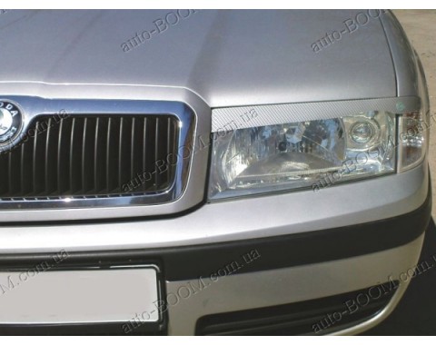 Реснички на фары Skoda Octavia A4 96-10 (Spirit)