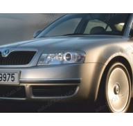 Реснички на фары Skoda Superb 01-08 (Spirit)