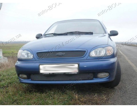 Реснички на фары Daewoo Lanos 96- птичка (Orticar)