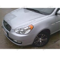 Реснички на фары Hyundai Accent 3 06-10 (Orticar)