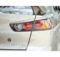Реснички на фары Mitsubishi Lancer X 10 07- задние (Orticar)