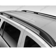 Рейлинги на крышу Renault Trafic 01-14 длинная база, черные, abs