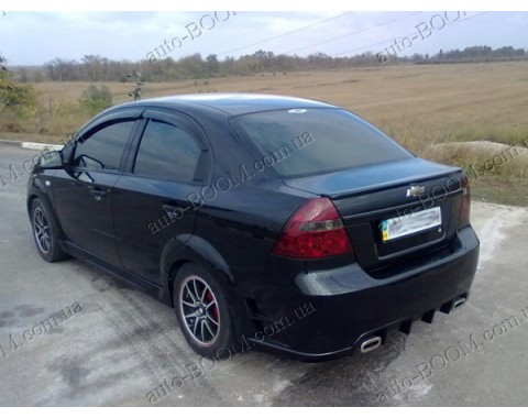 Спойлер на крышку багажника Chevrolet Aveo 03-11 Лип (Orticar)