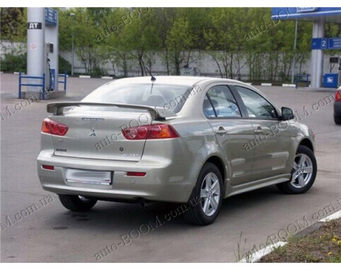 Спойлер на крышку багажника Mitsubishi Lancer X 10 07- Завод (Orticar)