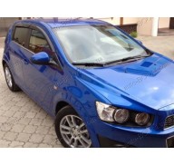 Дефлекторы окон на Chevrolet Aveo 3 12- хэтчбек 5дверей (Cobra Tuning)
