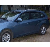 Дефлекторы окон на Chevrolet Cruze 12- универсал (Cobra Tuning)