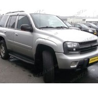 Дефлекторы окон на Chevrolet TrailBlazer 02-09 (Cobra Tuning)