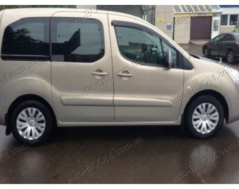 Дефлекторы окон на Citroen Berlingo 2 08- 3двери (Cobra Tuning)