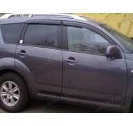 Дефлекторы окон на Citroen C-Crosser 07- (Cobra Tuning)