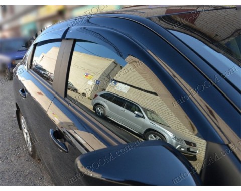 Дефлекторы окон на Citroen C-Elysee 12- (Cobra Tuning)