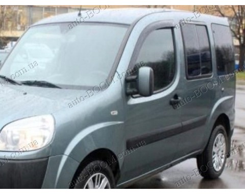 Дефлекторы окон на Fiat Doblo 00-10 3двери (Cobra Tuning)