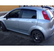 Дефлекторы окон на Fiat Grande Punto 05- 5дверей (Cobra Tuning)