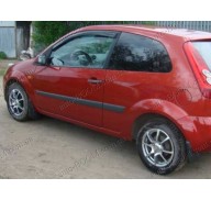 Дефлекторы окон на Ford Fiesta 5 01-08 3двери (Cobra Tuning)