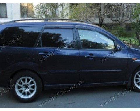 Дефлекторы окон на Ford Focus 98-04 универсал (Cobra Tuning)