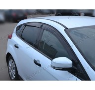 Дефлекторы окон на Ford Focus 3 11- (Cobra Tuning)