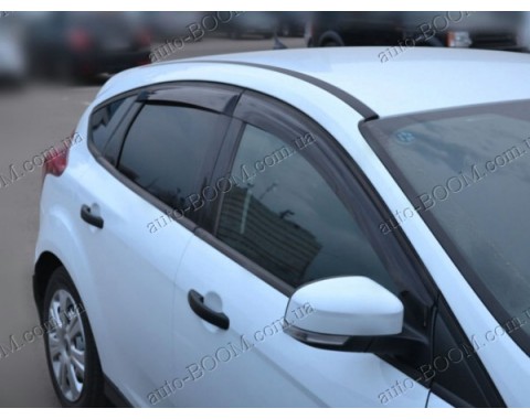 Дефлекторы окон на Ford Focus 3 11- (Cobra Tuning)