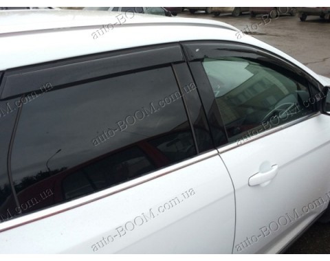 Дефлекторы окон на Ford Focus 3 11- универсал (Cobra Tuning)