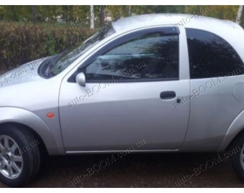 Дефлекторы окон на Ford KA 96-07 хэтчбек 3двери (Cobra Tuning)