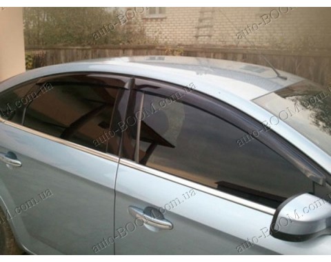 Дефлекторы окон на Ford Mondeo 4 07-13 (Cobra Tuning)