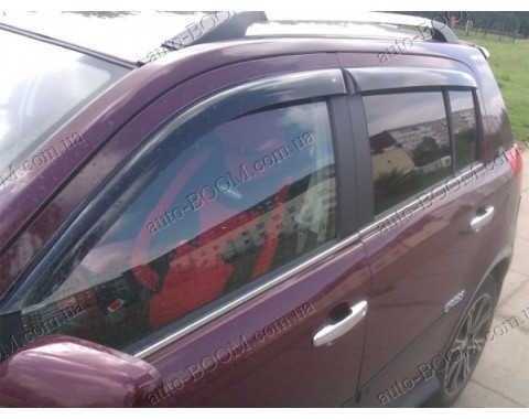 Дефлекторы окон на Geely MK Cross 10- (Cobra Tuning)