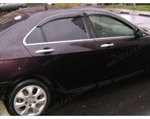 Дефлекторы окон на Honda Accord 7 02-07 (Cobra Tuning)