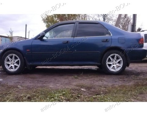 Дефлекторы окон на Honda Civic 5 91-96 (Cobra Tuning)