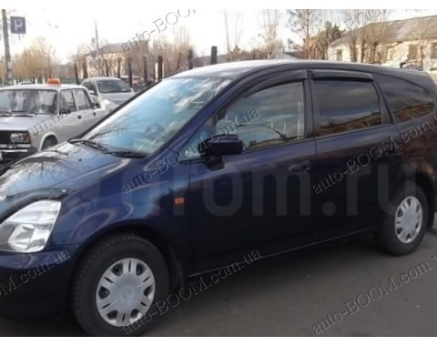 Дефлекторы окон на Honda Stream 00-06 (Cobra Tuning)