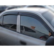 Дефлекторы окон на Hyundai Accent 2 00-06 (Cobra Tuning)