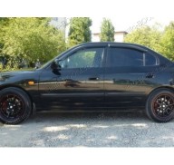 Дефлекторы окон на Hyundai Elantra 3 00-06 (Cobra Tuning)